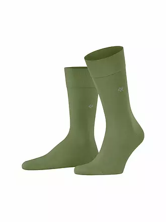 BURLINGTON | Chaussettes homme DUBLIN SO 40-46 anthracite mél. | olive